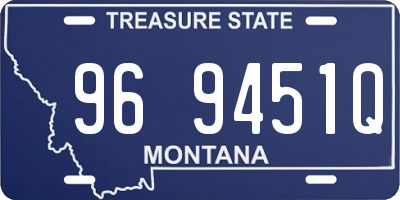 MT license plate 969451Q