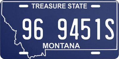 MT license plate 969451S