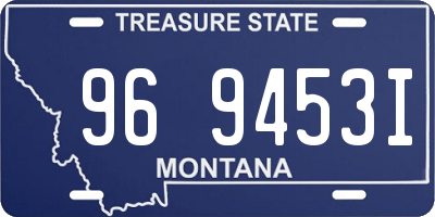 MT license plate 969453I
