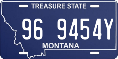 MT license plate 969454Y