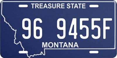 MT license plate 969455F