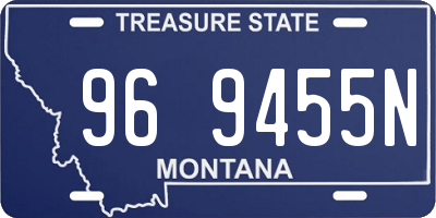 MT license plate 969455N