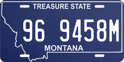 MT license plate 969458M