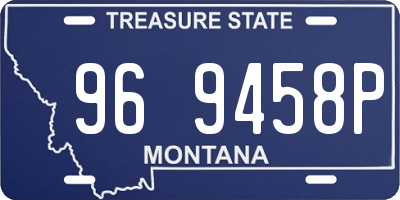 MT license plate 969458P