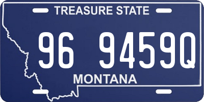 MT license plate 969459Q