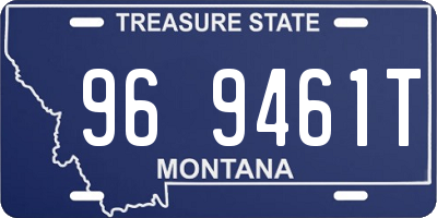 MT license plate 969461T