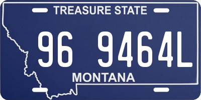MT license plate 969464L