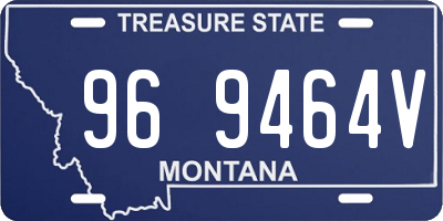 MT license plate 969464V