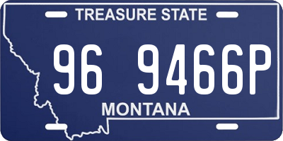 MT license plate 969466P