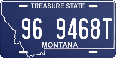 MT license plate 969468T