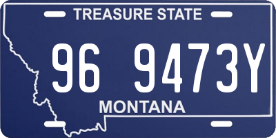 MT license plate 969473Y