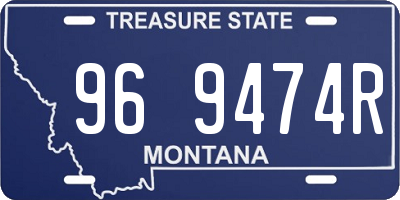 MT license plate 969474R