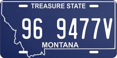 MT license plate 969477V