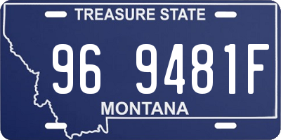 MT license plate 969481F