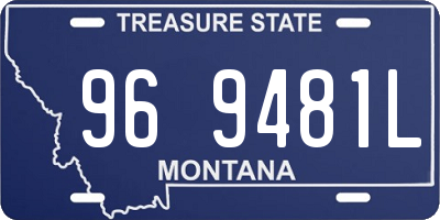 MT license plate 969481L