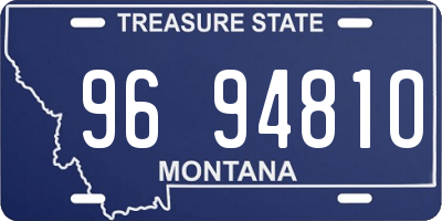 MT license plate 969481O