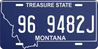 MT license plate 969482J