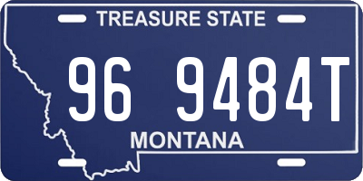 MT license plate 969484T