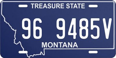 MT license plate 969485V