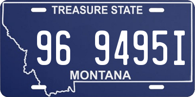 MT license plate 969495I