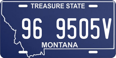 MT license plate 969505V