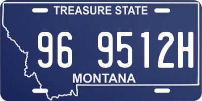 MT license plate 969512H