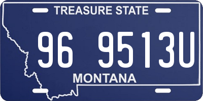 MT license plate 969513U