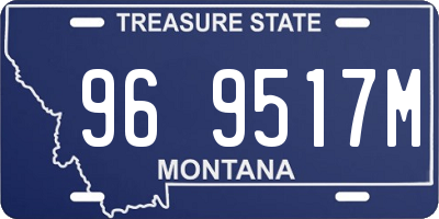 MT license plate 969517M