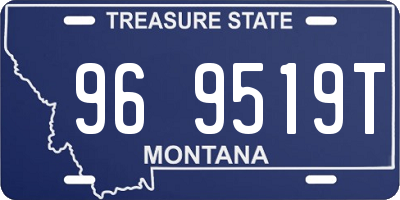 MT license plate 969519T