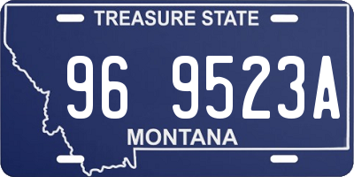 MT license plate 969523A