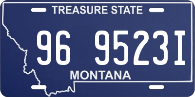 MT license plate 969523I