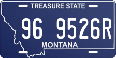 MT license plate 969526R