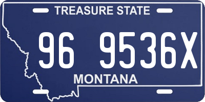 MT license plate 969536X