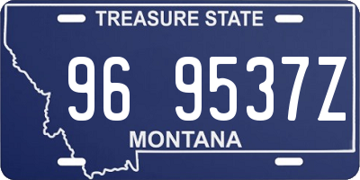 MT license plate 969537Z