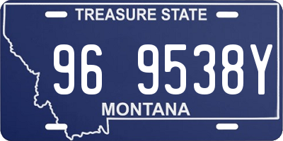 MT license plate 969538Y