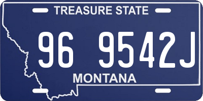 MT license plate 969542J
