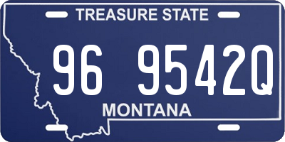 MT license plate 969542Q
