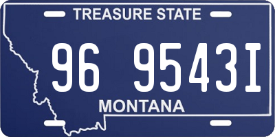 MT license plate 969543I