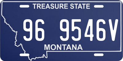 MT license plate 969546V