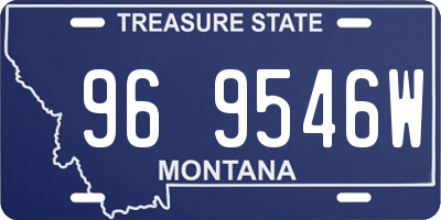 MT license plate 969546W