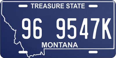 MT license plate 969547K
