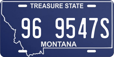 MT license plate 969547S