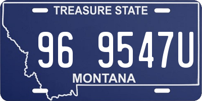 MT license plate 969547U
