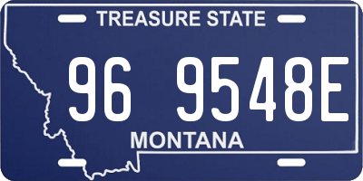 MT license plate 969548E