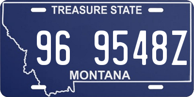 MT license plate 969548Z