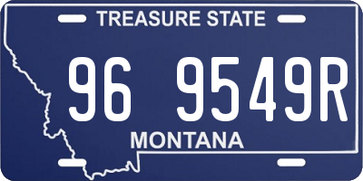 MT license plate 969549R