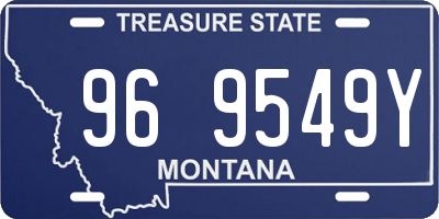 MT license plate 969549Y