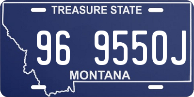 MT license plate 969550J