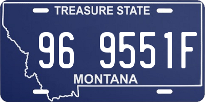 MT license plate 969551F