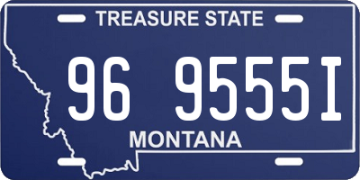 MT license plate 969555I